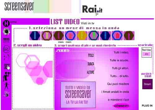 www.ilcorto.it presenta: SCREENSAVER di RAI3